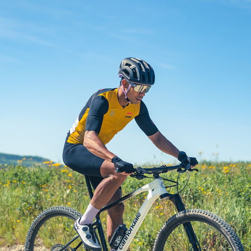 Pánský cyklistický dres Northwave Extreme Evo okrová/černá 5