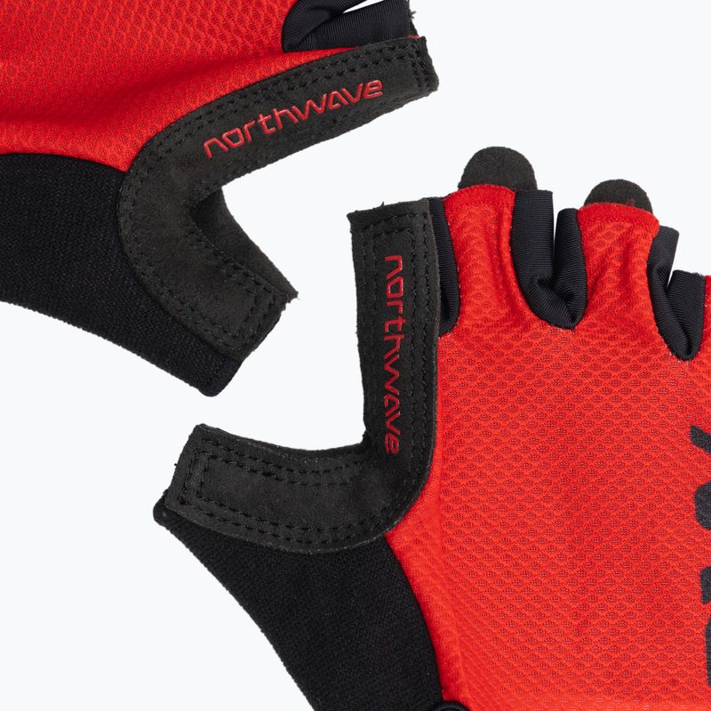 Pánské cyklistické rukavice Northwave Active Short Finger radiant red 5