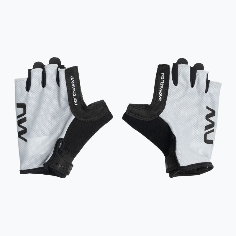 Pánské cyklistické rukavice Northwave Active Short Finger light grey 2