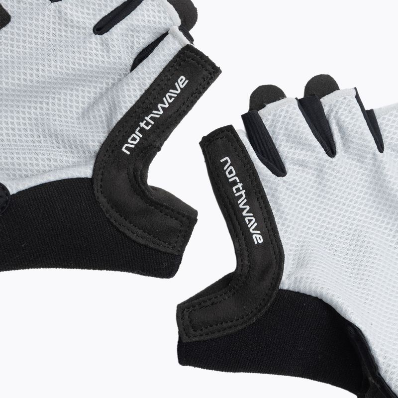 Pánské cyklistické rukavice Northwave Active Short Finger light grey 4