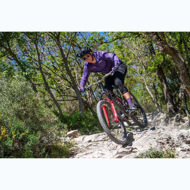 Pánský cyklistický dres Longsleeve Northwave Edge 2 dark purple/orange 3