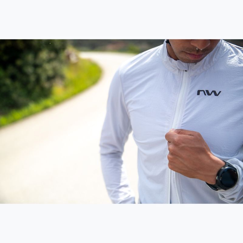 Pánská cyklistická bunda Northwave Extreme Light Wind light grey 5