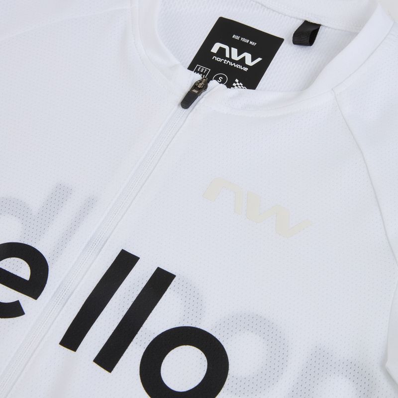 Pánský cyklistický dres Northwave Blade Hello Goodbye white 3
