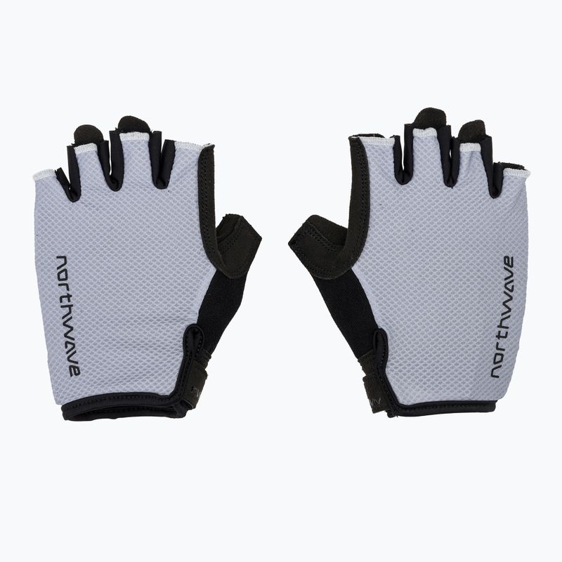 Pánské cyklistické rukavice Northwave Active Max Short Finger ice grey 2