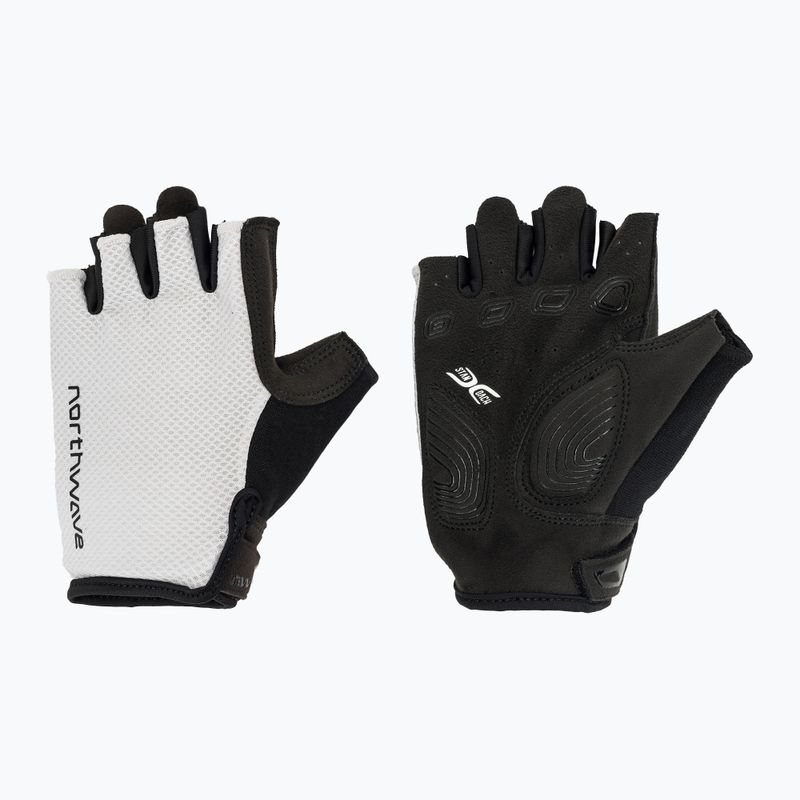 Pánské cyklistické rukavice Northwave Active Max Short Finger light grey