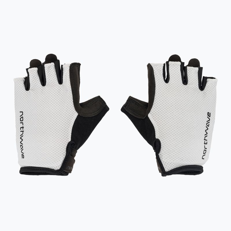 Pánské cyklistické rukavice Northwave Active Max Short Finger light grey 2