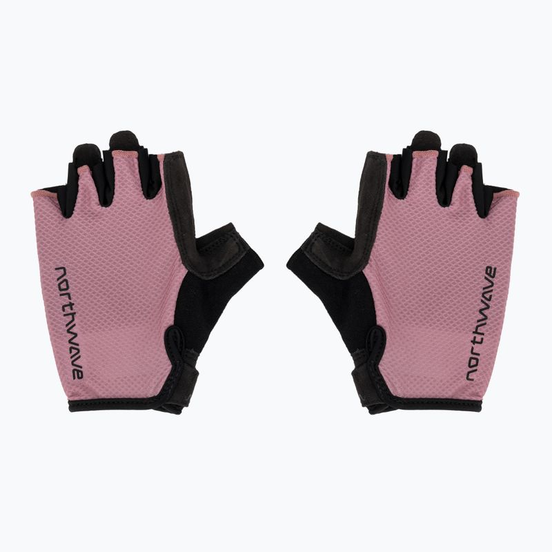 Dámské cyklistické rukavice Northwave Active Max Short Finger dusty malva 2