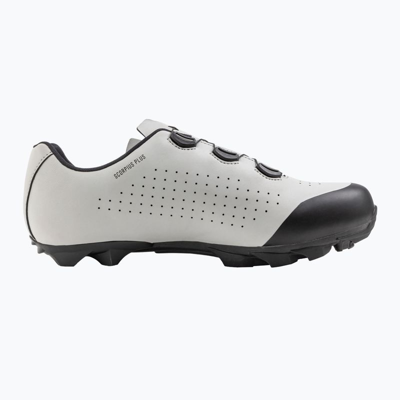 Cyklistické boty MTB pánské Northwave Scorpius Plus light grey/black 2
