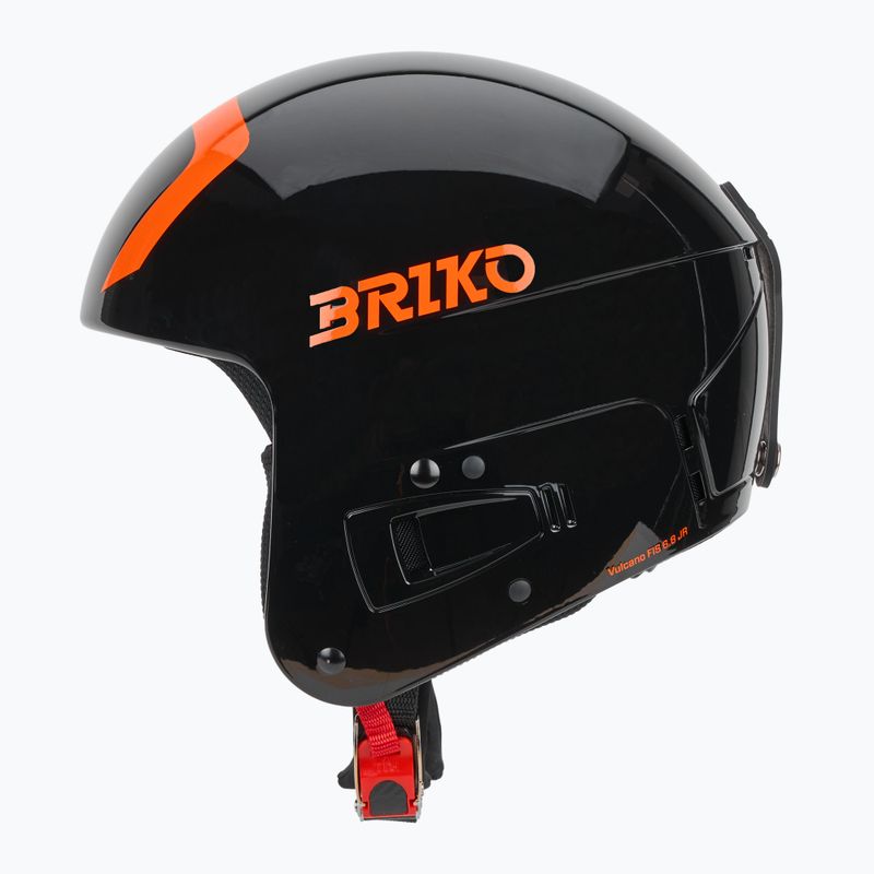 Dětská lyžařská helma Briko Vulcano FIS 6.8 JR shiny black/orange 4