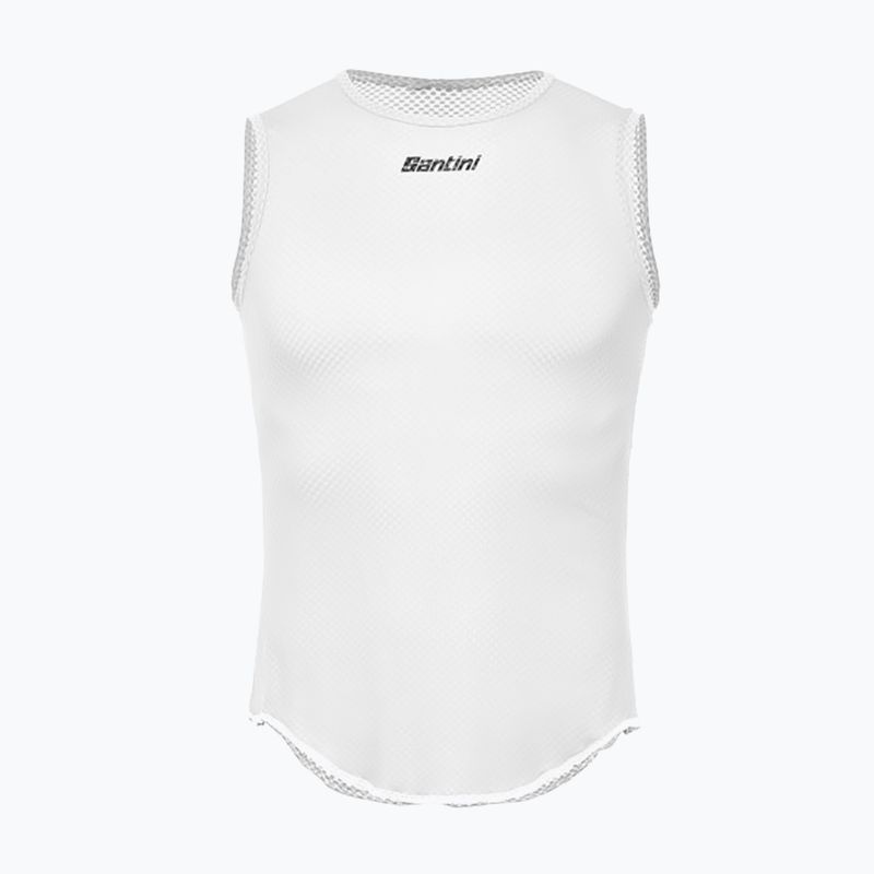 Pánský cyklistický dres bez rukávů Santini Baselayer Lieve white BM002GLLLIEVEBIXS 4