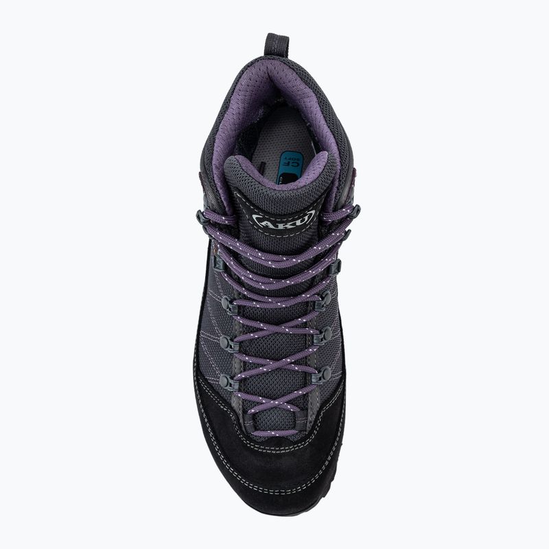 Dámské trekingové boty  AKU Trekker Lite III Wide GTX anthracite/violet 5