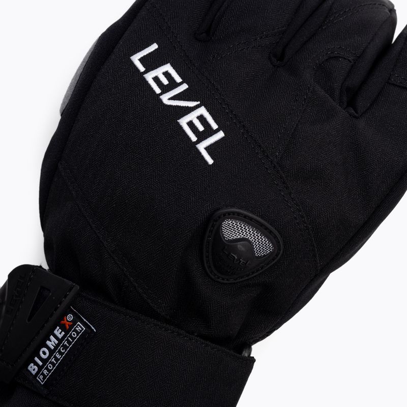 Pánské snowboardové rukavice Level Half Pipe Gore Tex černé 1011 5