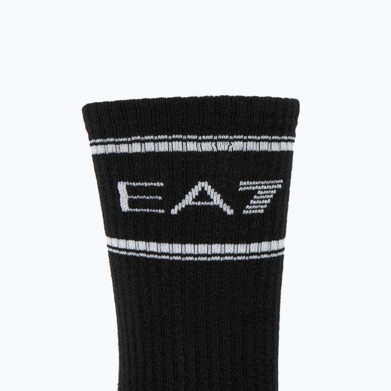 Ponožky EA7 Emporio Armani Train Socks Sponge 3 pairs black / vanilla ice / armani blu 4