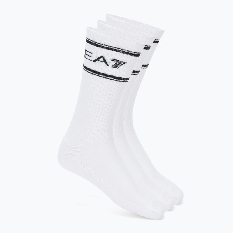 Ponožky EA7 Emporio Armani Train Socks Sponge 3 pairs white / white / white