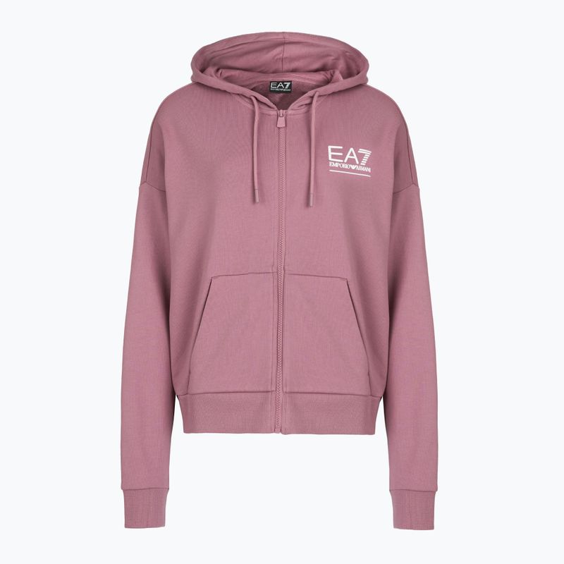 Dámská teplákovka EA7 Emporio Armani Train Visibility Zip dusky orchid 3