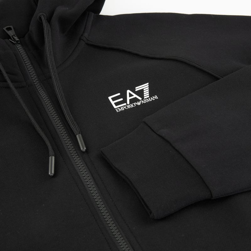 Pánská mikina Emporio Armani EA7 Train Logo Series Extended Logo Hoodie Fz black / white 5