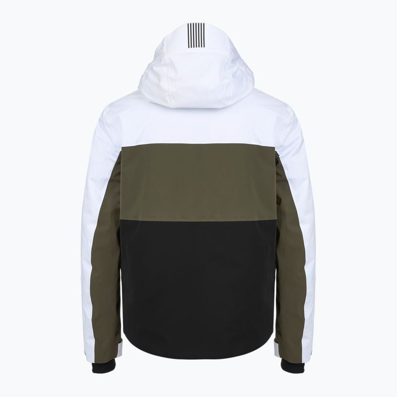 Pánská lyžařská bunda EA7 Emporio Armani Ski Kitzbuhel Protectum7 Colorblock white / black / grape leaf 2