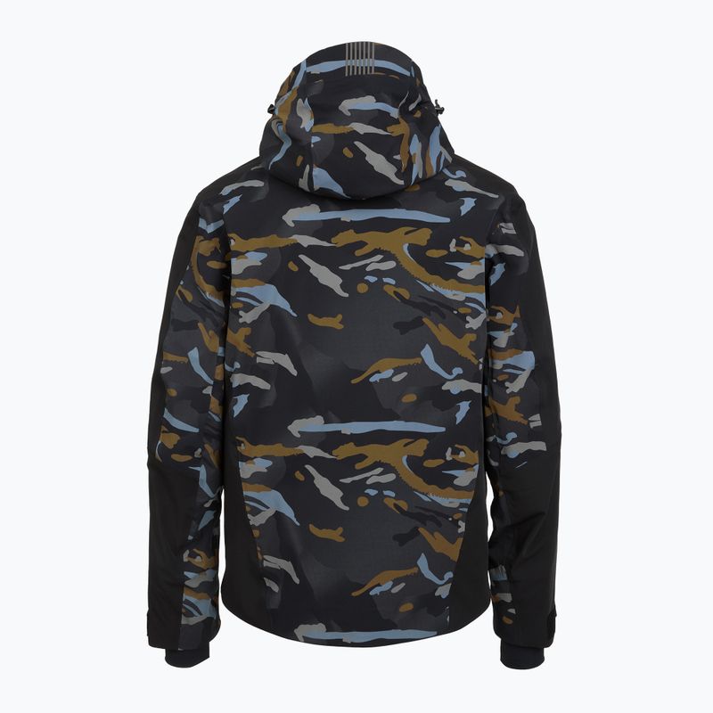 Pánská lyžařská bunda EA7 Emporio Armani Ski Kitzbuhel Protectum7 Graphic brown camou 2