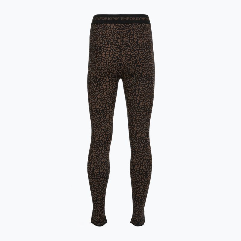 Dámská sada termoprádla EA7 Emporio Armani Ski Jacquard Knitted fancy brown animal print 8
