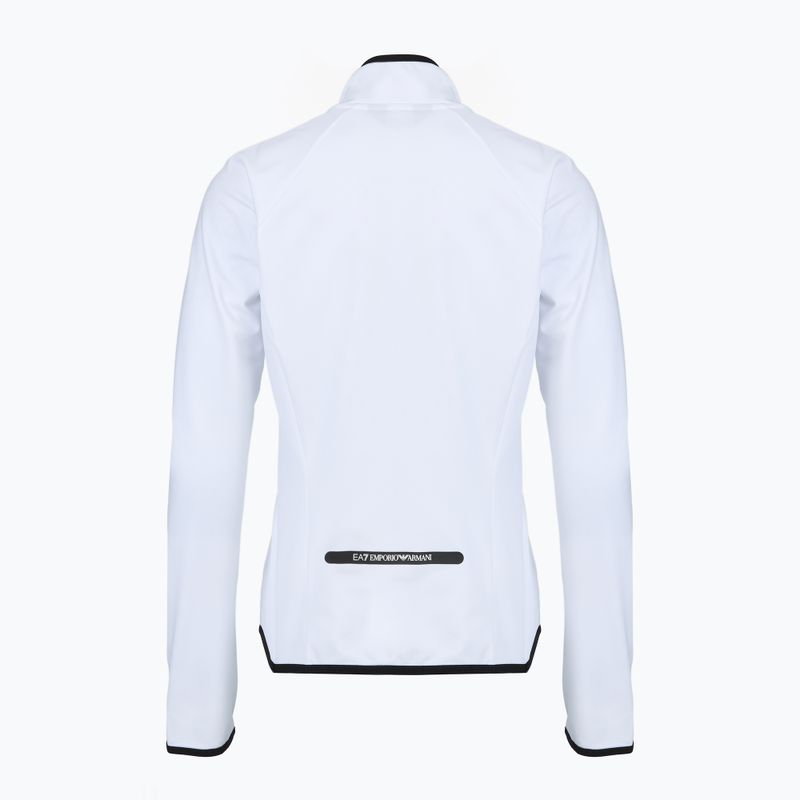 Dámská lyžařská mikina EA7 Emporio Armani Ski Cortina Powerstretch Fz white 2