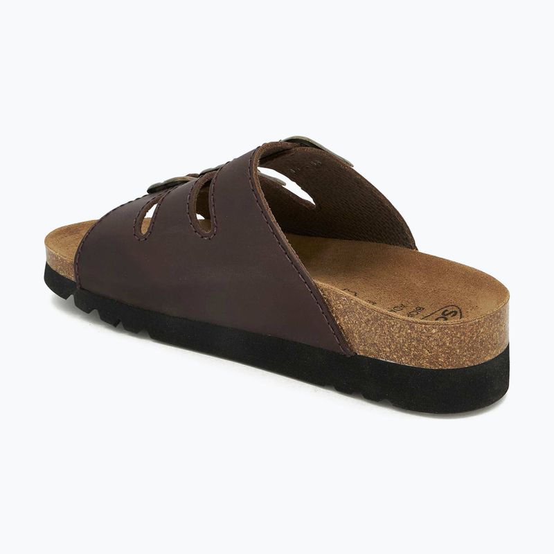 Dámské pantofle Scholl Rio Wedge Ad Med dark brown 2