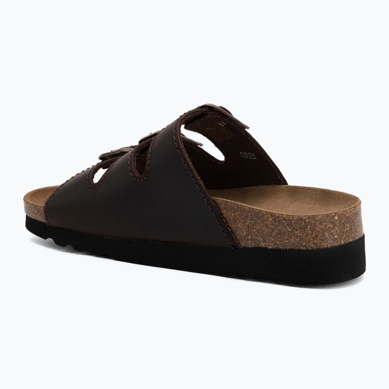 Dámské pantofle Scholl Rio Wedge Ad Med dark brown 3