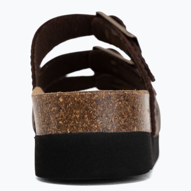 Dámské pantofle Scholl Rio Wedge Ad Med dark brown 6