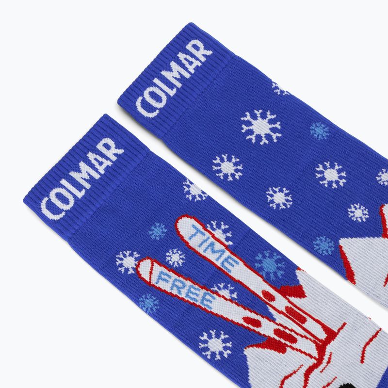 Lyžařské ponožky Colmar Freetime abyss blue/white/rac 3