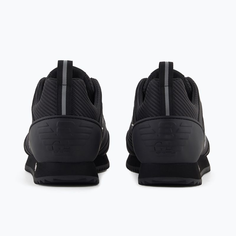 Boty EA7 Emporio Armani Black & White Carbon triple black / silver logo 10
