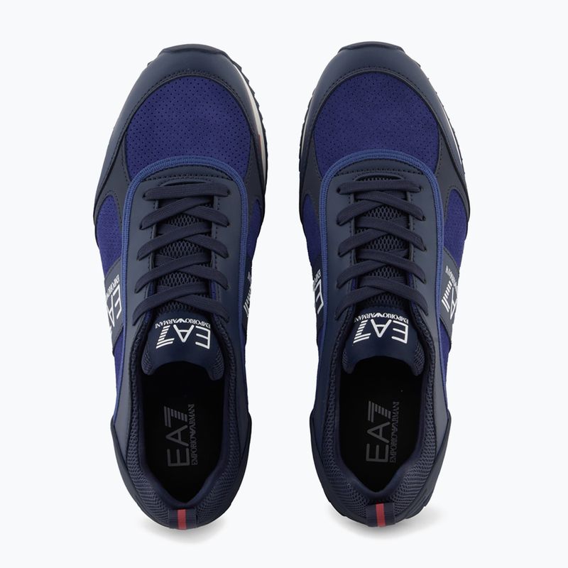 Boty EA7 Emporio Armani Black & White Suede sky captain / deep cobal / mineral 5