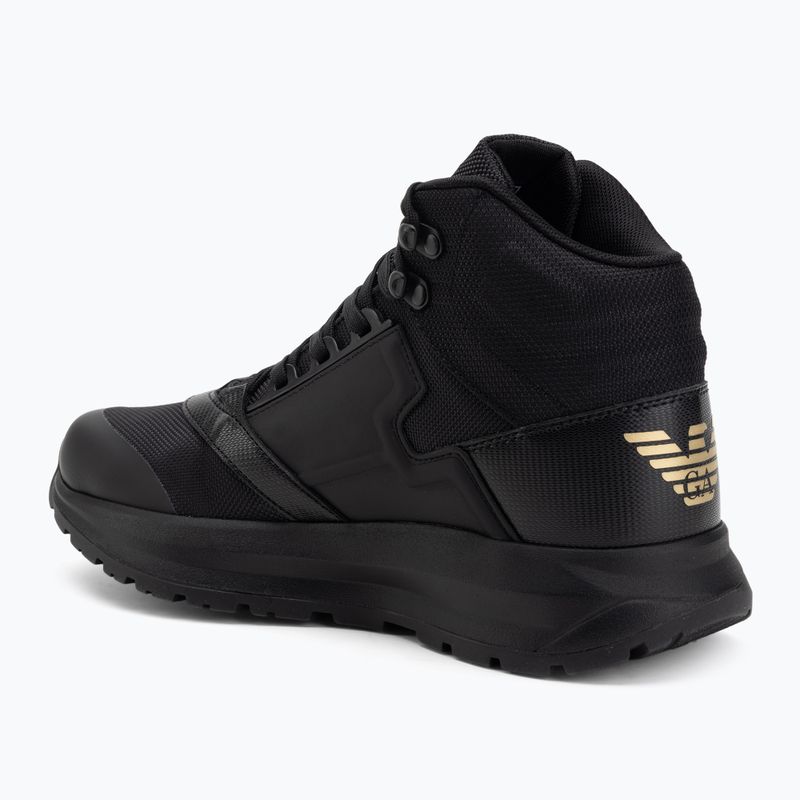 Boty EA7 Emporio Armani Ice Altura full black / gold 3