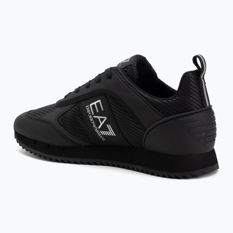Boty EA7 Emporio Armani Black & White Carbon triple black / silver logo 3