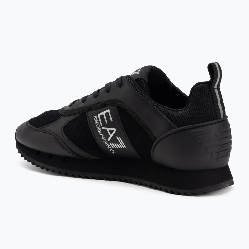 Boty EA7 Emporio Armani Black & White Suede triple black micropunch 3