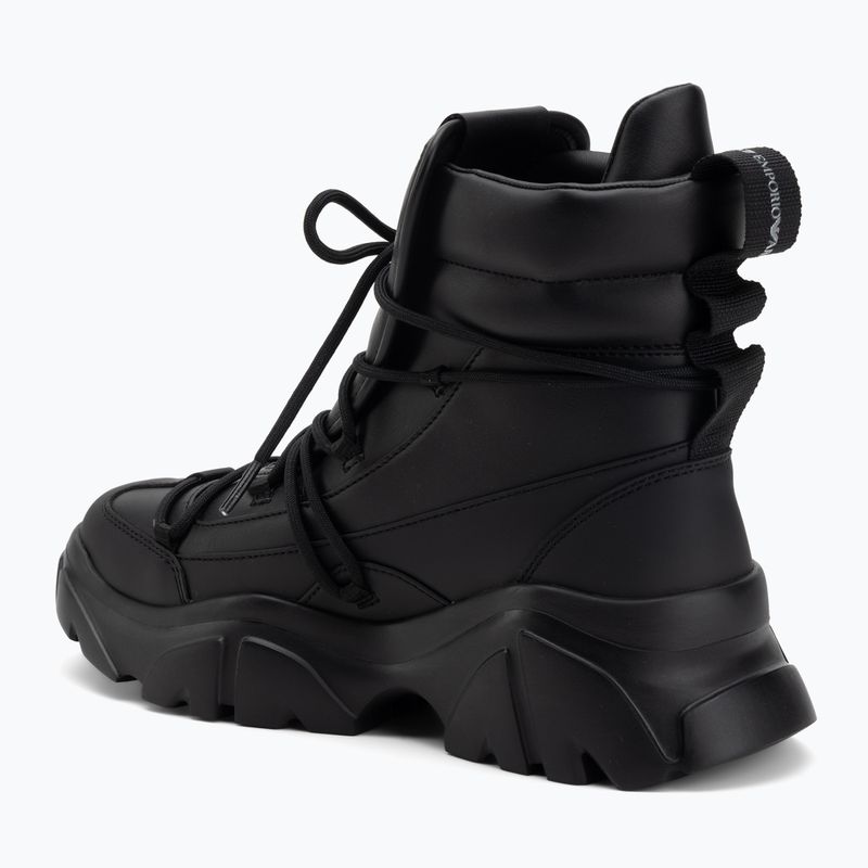 Boty EA7 Emporio Armani Boot Flakes full black 3
