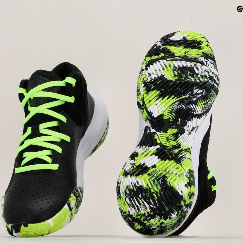 Dětské basketbalové boty Under Armour GS Jet '21 black-green 3024794 11