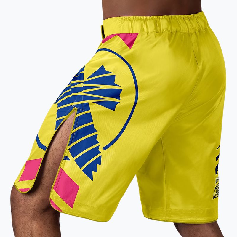 Tréninkové šortky Hayabusa Icon Fight yellow/blue 3