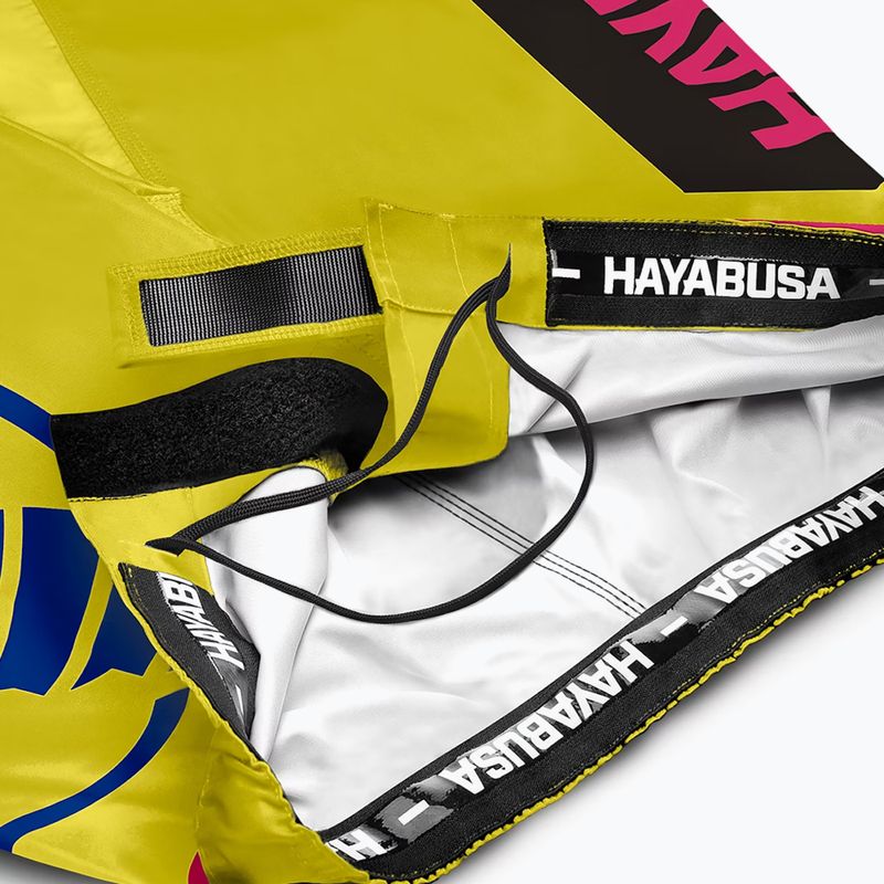 Tréninkové šortky Hayabusa Icon Fight yellow/blue 6
