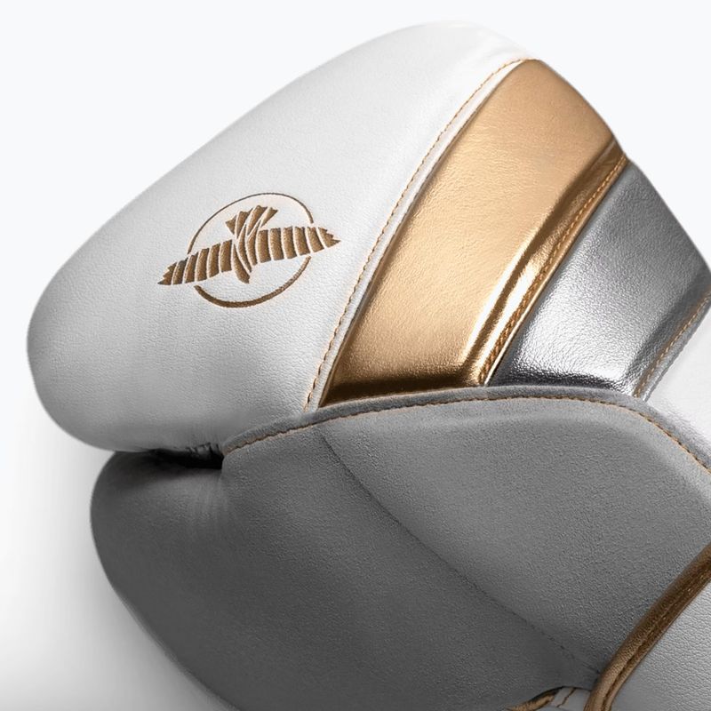 Boxerské rukavice Hayabusa T3 white/gold 5