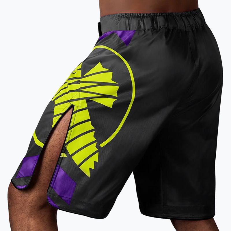 Hayabusa Icon Fight MMA šortky černo-žluté ICFS-BK-L 4