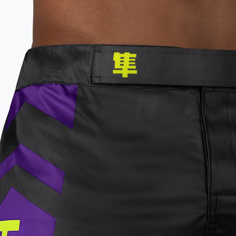Hayabusa Icon Fight MMA šortky černo-žluté ICFS-BK-L 5