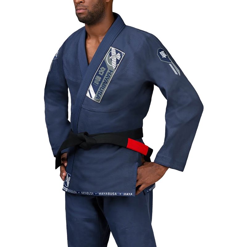Hayabusa Ascend Lightweight Jiu Jitsu GI kimono navy blue PLWJJG-N-A3