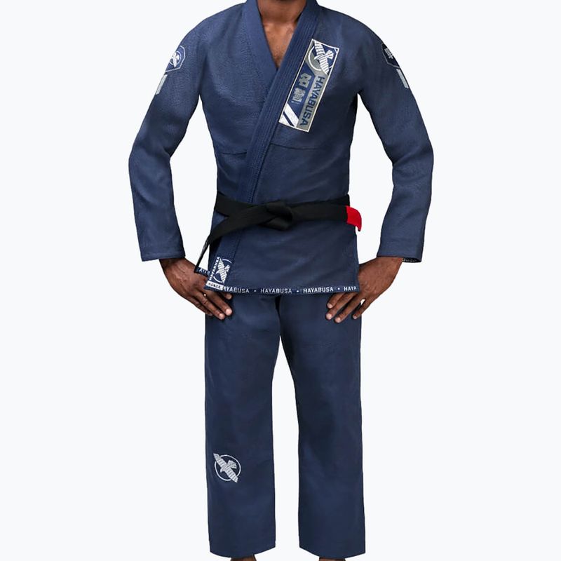 Hayabusa Ascend Lightweight Jiu Jitsu GI kimono navy blue PLWJJG-N-A3 2