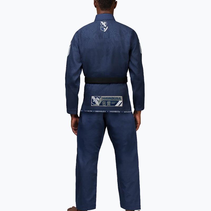 Hayabusa Ascend Lightweight Jiu Jitsu GI kimono navy blue PLWJJG-N-A3 3