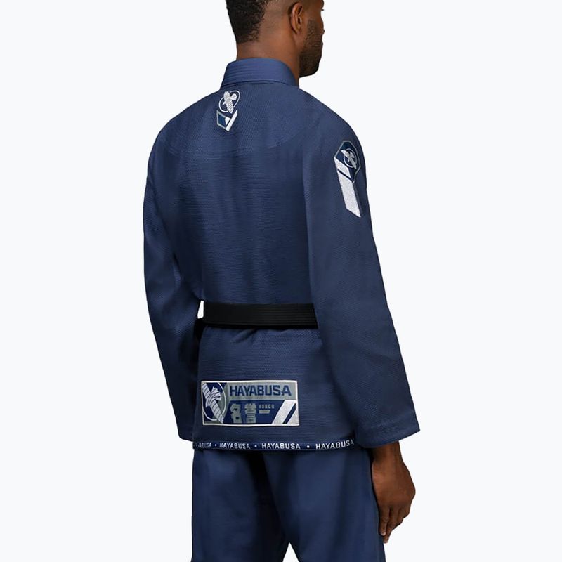 Hayabusa Ascend Lightweight Jiu Jitsu GI kimono navy blue PLWJJG-N-A3 4