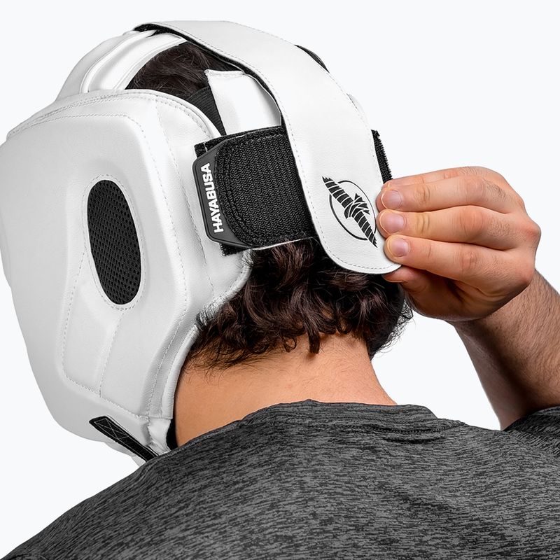 Boxerská přilba Hayabusa T3 Headgear bwhite/black 7
