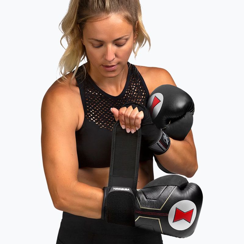 Boxerské rukavice Hayabusa Marvel's Black Widow black/red 4