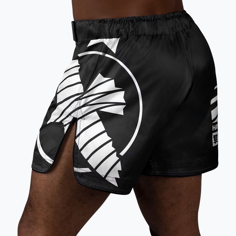 Pánské tréninkové šortky Hayabusa Icon Mid-Thigh MMA black/white 2