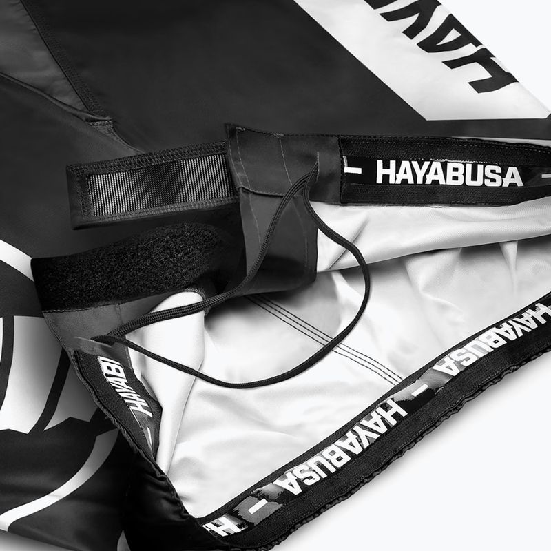 Pánské tréninkové šortky Hayabusa Icon Mid-Thigh MMA black/white 5