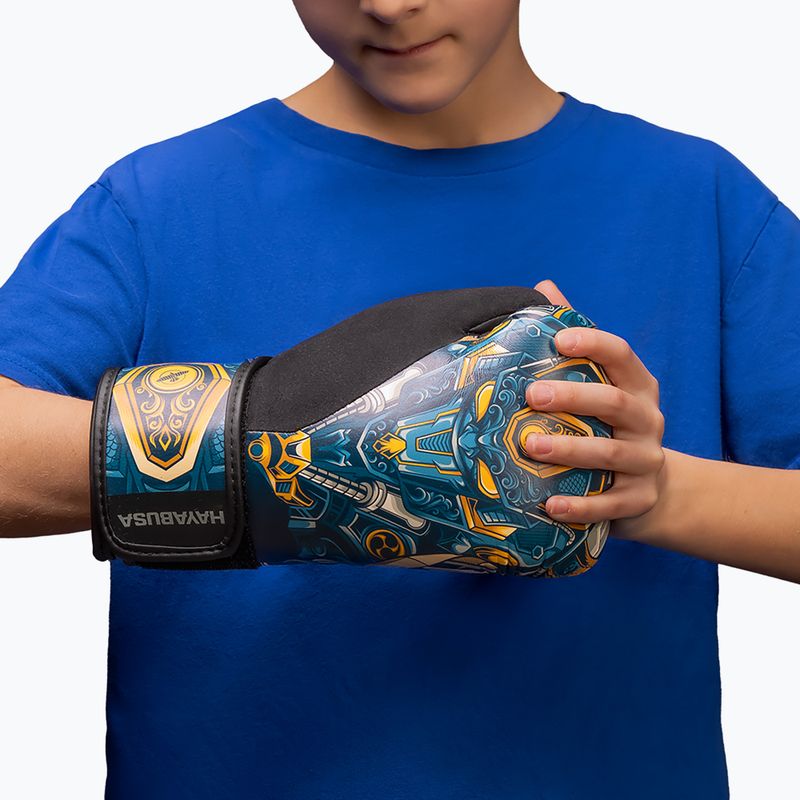 Dětské boxerské rukavice Hayabusa Hayabusa S4 Youth Epic blue robot 8
