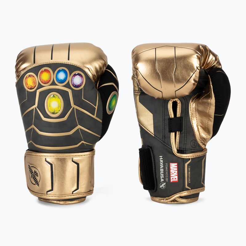 Boxerské rukavice Hayabusa Marvel's Thanos gold/black 2